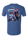 2024 Daytona 200 Event T-Shirt in Blue - Back View