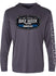 2026 Bike Week Logo Performance Hooded Long Sleeve In Grey - Front View