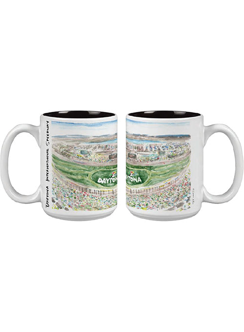 Daytona International Speedway Hand Painted 12 oz Mug