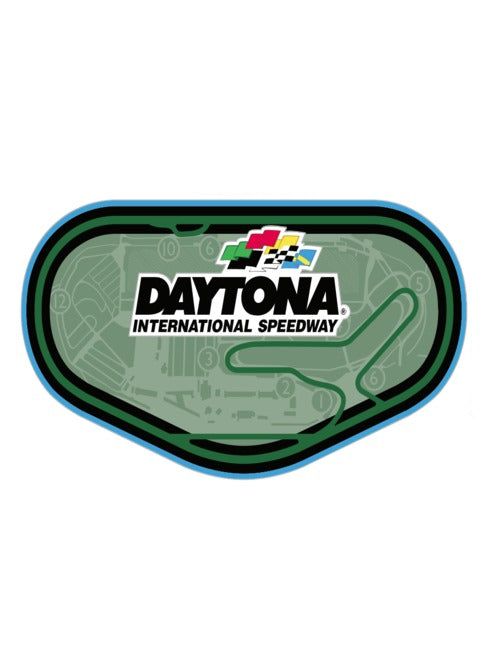 Tracking Emblems Daytona International Speedway Track Outline Emblem | Pit Shop Official ...