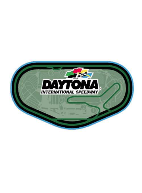 Daytona Track Outline Hatpin - Front View