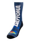 Daytona International Speedway Flow Socks in Blue - Front View