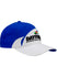 Daytona Shark Tooth Hat in Blue and White - Angled Right Side View