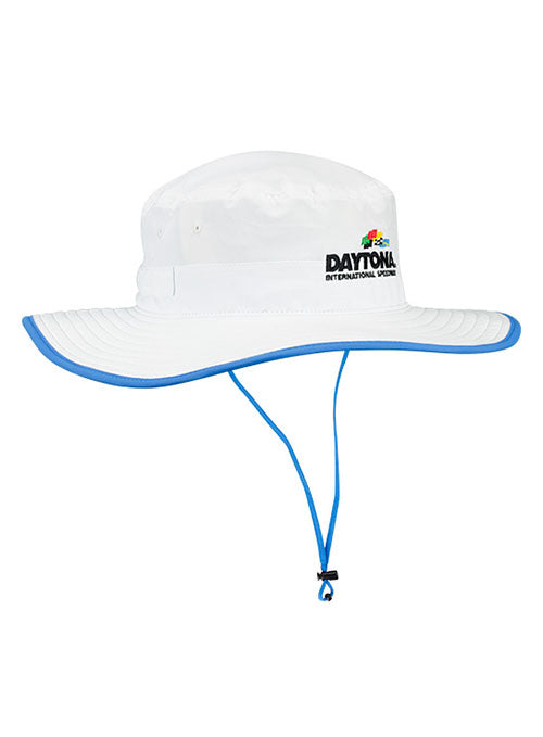 Daytona Boonie Hat in White - Angled Right Side View