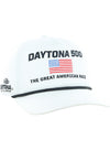 Daytona 500 Canyon Ranchero Hitch Hat by '47 Brand In White - Angled Right Side View