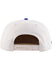 Daytona 500 Fieldstone Captain Hat In White, Blue & Red - Back View