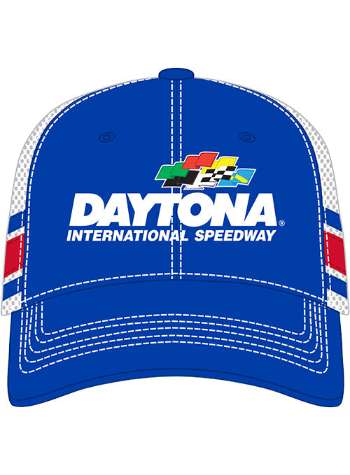 Daytona International Speedway Striped Trucker Meshback Hat