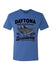 Daytona Retro Car T-Shirt - Blue - Front View