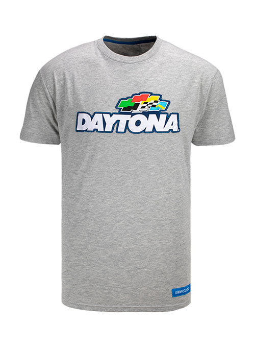 Daytona Applique T-Shirt in Grey - Front View