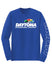 Daytona International Long Sleeve T-Shirt in Blue - Front View