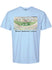 Daytona International Speedway Watercolor T-Shirt in Blue - Front View