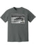 Daytona International Speedway Beach Photo T-Shirt In Grey - Front View