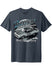 Daytona International Speedway Retro Car Tri-Blend T-Shirt In Grey - Front View