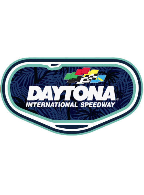 Daytona Track Outline Wooden Sign - Front View