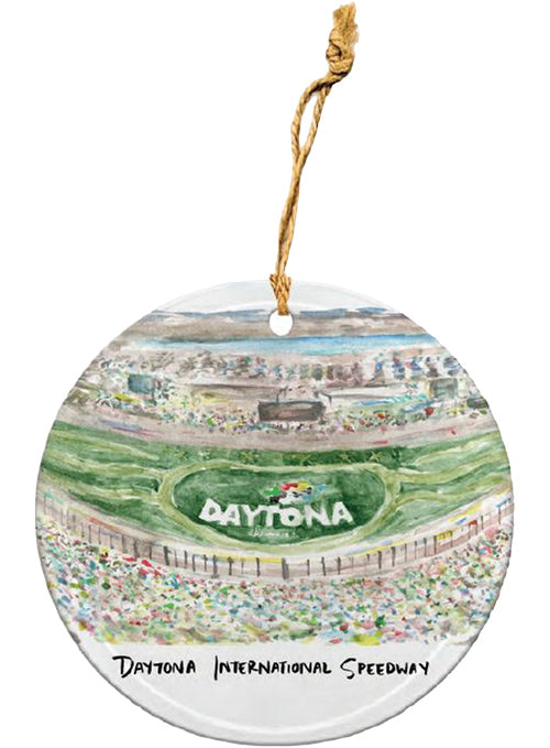 Daytona International Speedway Hand Painted Ornament