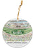 Daytona International Speedway Hand Painted Ornament - Front View