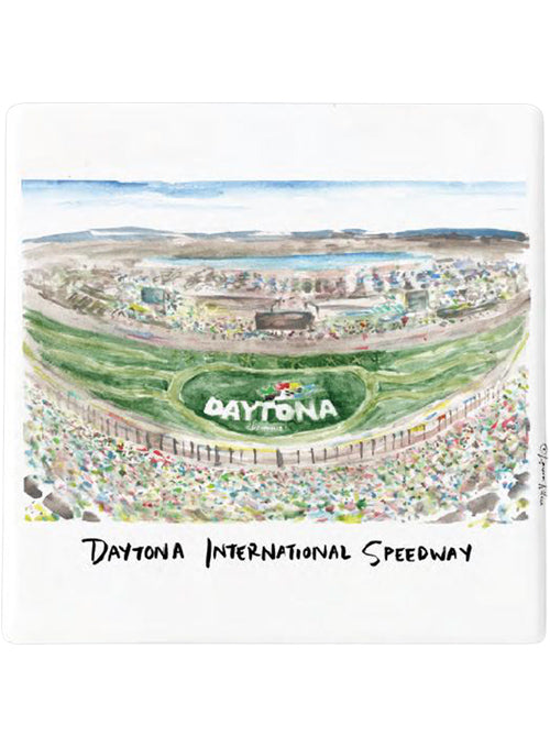 Daytona International Speedway Ceramic Hand Painted Coaster 4 Pack Set