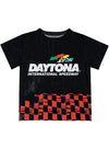 2026 Toddler Daytona International Speedway Jersey T-Shirt in Black - Front View