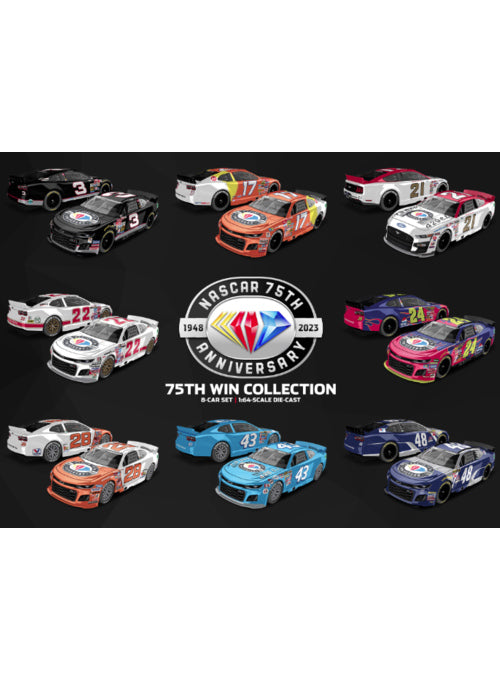 75th Anniversary 75 wins 8 Pack Collectible 1:64 Diecast