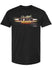 NASCAR Driver Dale Earnhardt Sr. Black Magic T-Shirt in Black - Front View
