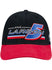 Kyle Larson Retro Stripe Hat in Black - Front View