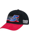 Kyle Larson Retro Stripe Hat in Black - Front Left View