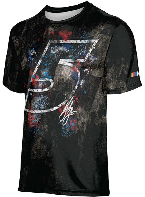 Kyle Larson Sublimated Tee in Black - Front View