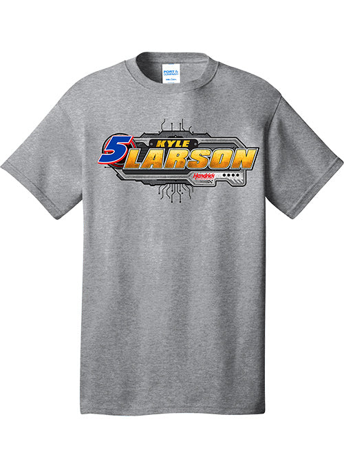 2026 Kyle Larson Race Day Ready Tee in Grey - Front View