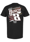 Kyle Busch Rebel Bourbon T-Shirt in Black - Back View