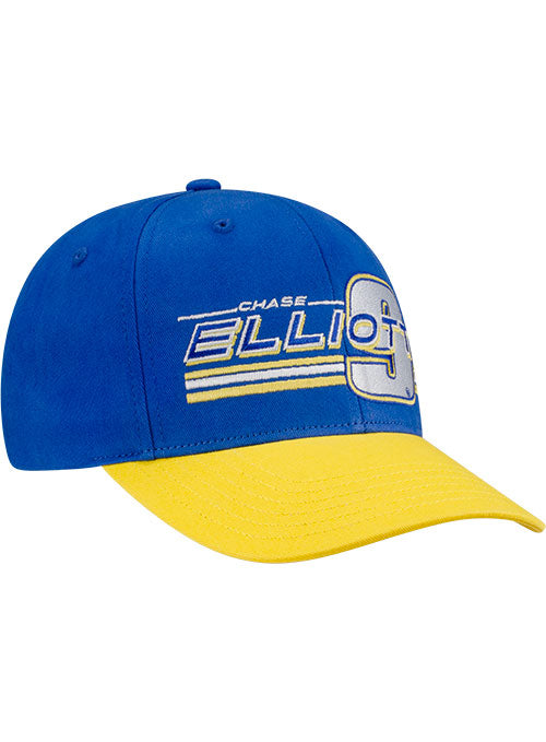 Chase Elliot Retro Stripe Hat in Blue - Front Right View