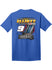 2026 Chase Elliott Race Day Ready Tee in Blue - Back View
