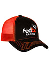 Denny Hamlin FedEx Mesh Hat in Black and Orange - Angled Right Side View