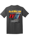 2026 Denny Hamlin Race Day Ready Tee in Black - Back View