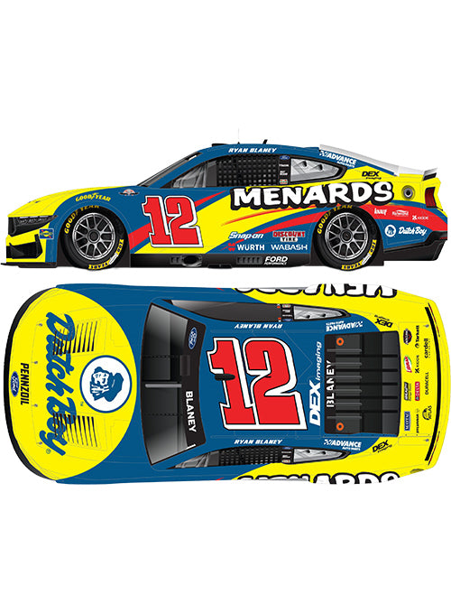 Ryan Blaney Menards Throwback 1:24 Diecast