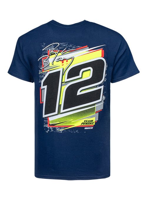 Ryan Blaney Menards T-Shirt in Blue - Back View
