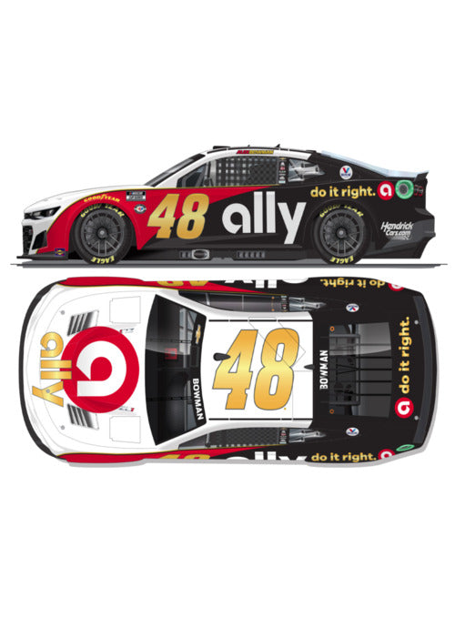 2023 Alex Bowman Throwback Ally 1:64 Diecast - Duel Sided View