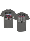 Tyler Reddick Daytona 500 Champion T-Shirt In Grey - Combined Front & Back View