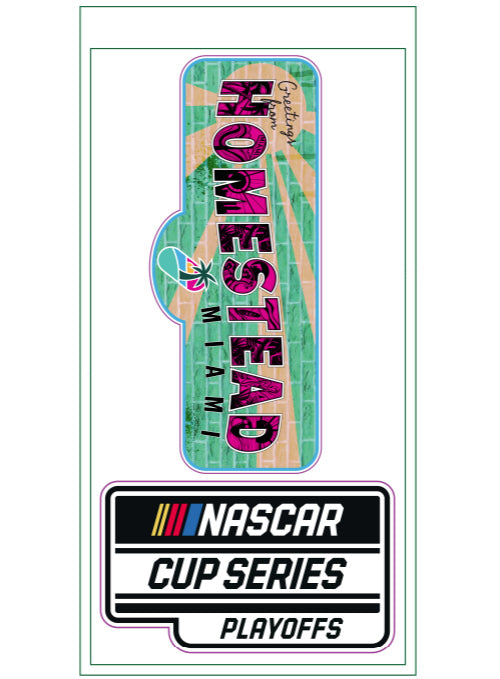 2023 Homestead Playoff 2 Pack Decal - Front View