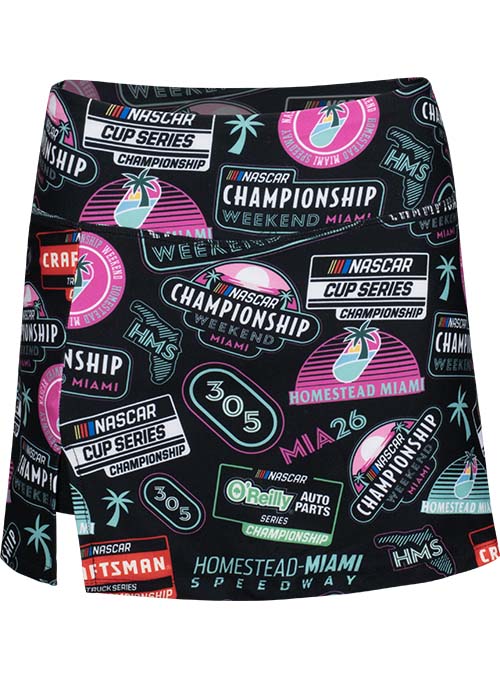 Ladies Miami Championship Weekend Grady Black Skort - Front View