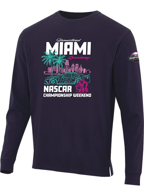 Homestead-Miami Speedway Championship Weekend Ahead Navy Crewneck Sweatshirt