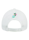 Homestead-Miami Contrast Stitch Performance Hat in White - Back View