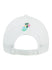 Homestead-Miami Contrast Stitch Performance Hat in White - Back View