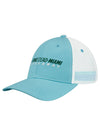 Homestead-Miami Meshback Hat in Blue and White - Angled Left Side View