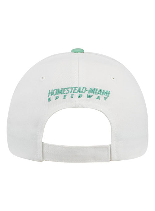 -Homestead-Miami Floral Underbill Hat in Green and White - Back View