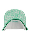 Homestead-Miami Floral Underbill Hat in Green and White - Underbill View