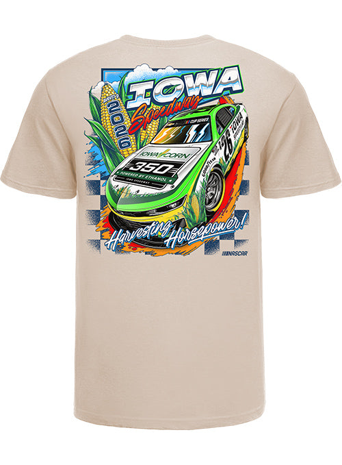 2026 Iowa Speedway Corn 350 Event T-Shirt in White - Back View