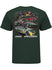2026 Iowa Speedway Triple Header T-Shirt in Green - Back View