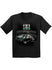 2026 Youth Iowa Speedway Field of Dreams Ghost Car Tee in Black - Front view