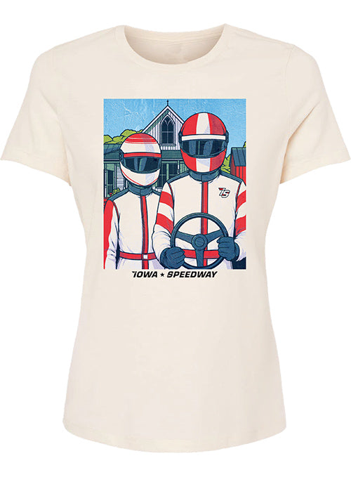 Ladies Iowa Speedway Gothic Racer T-Shirt