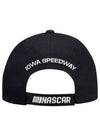 Iowa Checkered Hat in Black - Back View